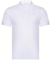 PRADA White Logo Print Short Sleeve Polo Shirt UJN444-XGS-F0009-S-181 PRADA White Logo Print Short Sleeve Polo Shirt UJN444-XGS-F0009-S-181