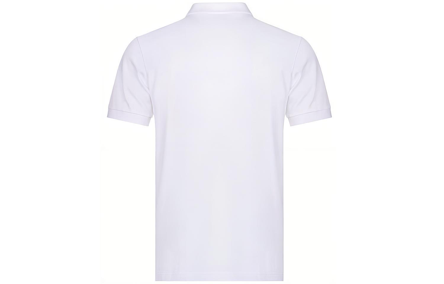 Lookbook 普拉达白色标志印花短袖POLO衫 UJN444-XGS-F0009-S-181