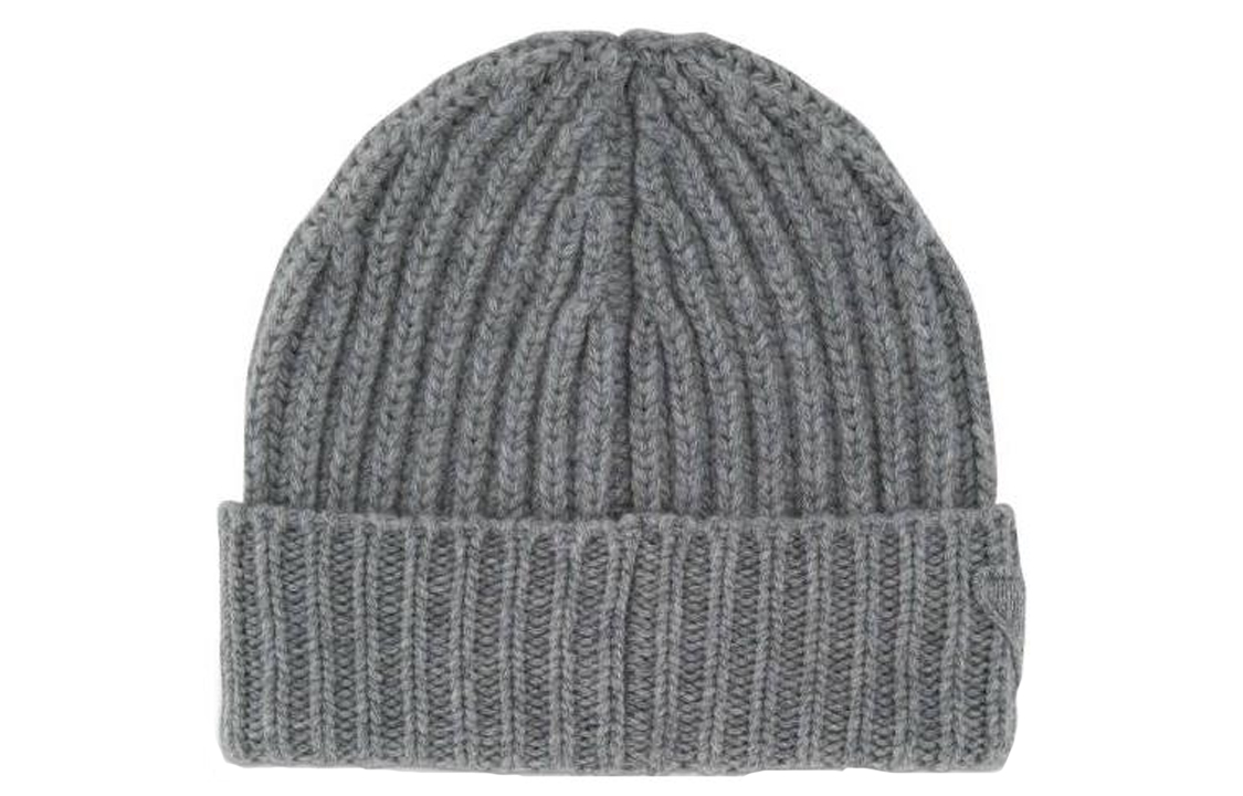Lookbook PRADA Wool Beanie Cap Grey Color Unisex 27466S21210U5F0031