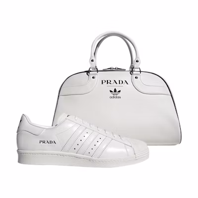 Prada adidas Superstar 'Core White' & Bag Bundle