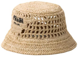 PRADA Yellow Logo Fashion Simple Casual Bucket Hat for Men. 1HC137_2C2T_F0018 PRADA Yellow Logo Fashion Simple Casual Bucket Hat for Men. 1HC137_2C2T_F0018