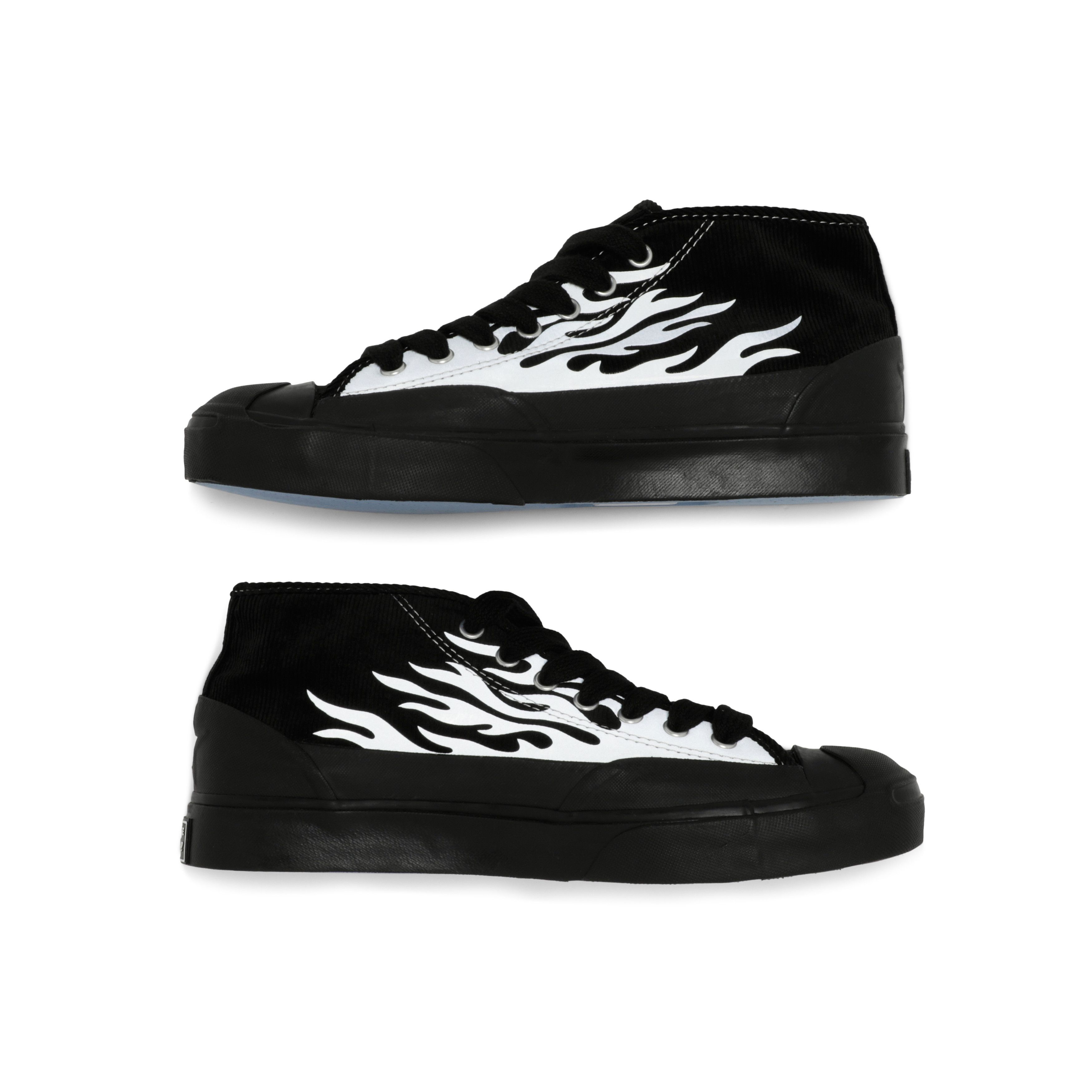Order ASAP Nast x Converse Jack Purcell Mid ''Flammes Argent'' d’Occasion. ASAP-NAST-167379C