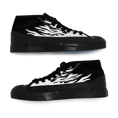 Pre-Owned ASAP Nast Converse Jack Purcell Mid 'Silver Flames', From the Closet of ASAP Nast