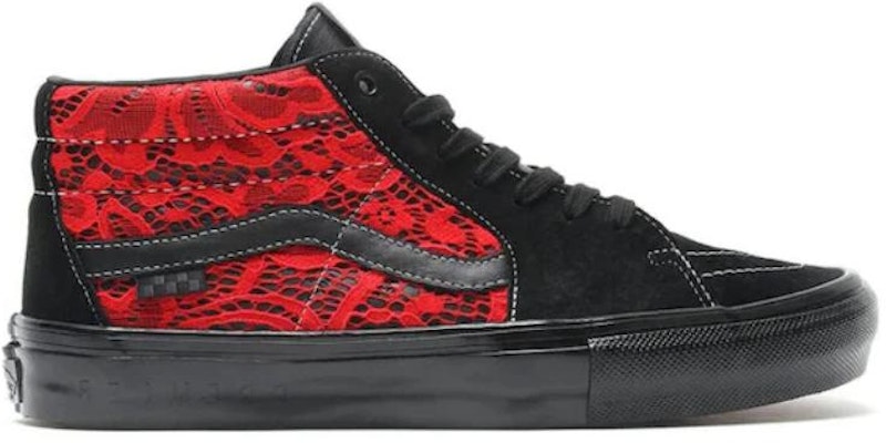 Premier x Vans Skate Grosso Mid 'Laced - Black High Risk Red' VN0A5KS16W3 Shop Premier x Vans Skate Grosso Mid 'Laced - Black High Risk Red' VN0A5KS16W3