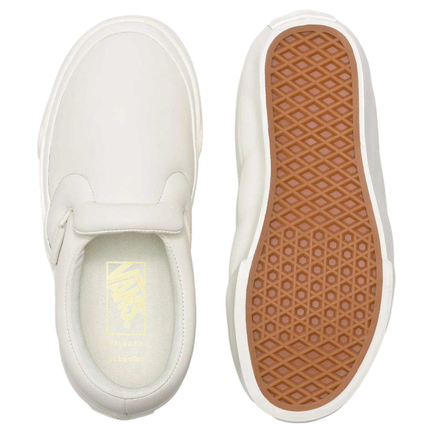 Cheap 普罗恩萨·施罗合作款 Vans Ecru 酪色厚底懒人鞋 VN000MY3ECR/VN000MY3ECR157
