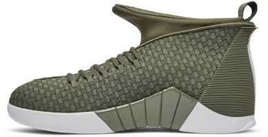 Public School x Air Jordan 15 Retro 'Woven Olive' Sneaker. AO2568-200 Lookbook Public School x Air Jordan 15 Retro 'Woven Olive' Sneaker. AO2568-200