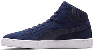 Puma 1948 Mid Blue/White/Gold Mid Casual Board Shoes 359138-15 Puma 1948 Mid Blue/White/Gold Mid Casual Board Shoes 359138-15