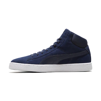 Puma 1948 Mid Blue/White/Gold Mid Casual Board Shoes