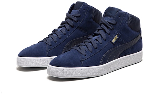 PUMA 1948 Mid 高筒 板鞋 男女同款 藍白金 Lookbook PUMA 1948 Mid 高筒 板鞋 男女同款 藍白金
