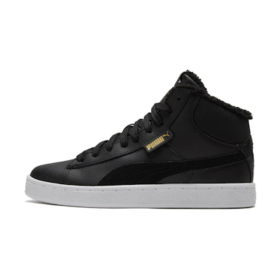 Puma 1948 Mid Lfur Mid-Top Fleece Lined Casual Skate Shoes Unisex Black