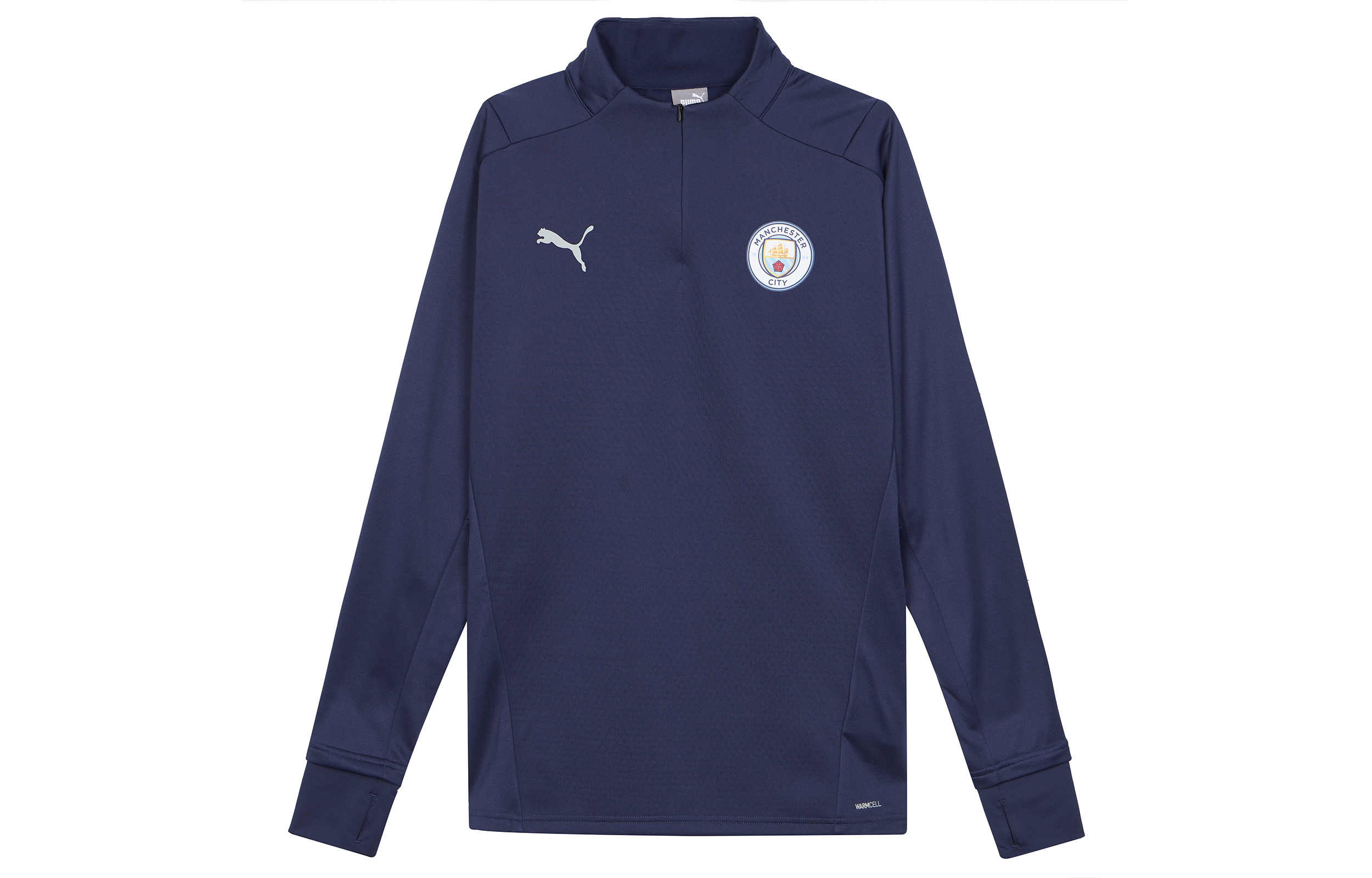 Puma 2021-22 Manchester City Fleece Slim Fit Sweatshirt Blue 764474-13