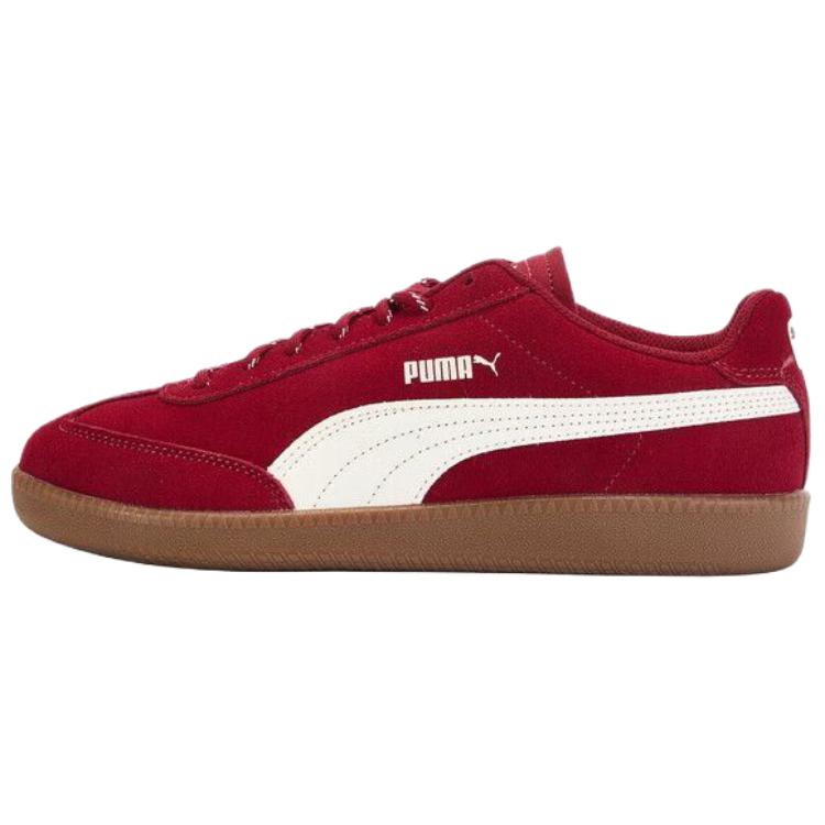 PUMA 9-T Suede Low-Top Trainers Red - Casual & Comfortable Shoes 406756-04
