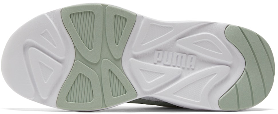 Puma 90s Runner Nu Wave 'White Gray Green' 373017-21 Details for Puma 90s Runner Nu Wave 'White Gray Green' 373017-21