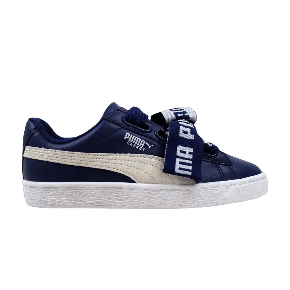 puma basket heart blue
