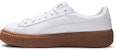 (Women) Puma  Basket Platform Core 'White'  364040-01