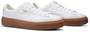 Cheap (Women) Puma  Basket Platform Core 'White'  364040-01