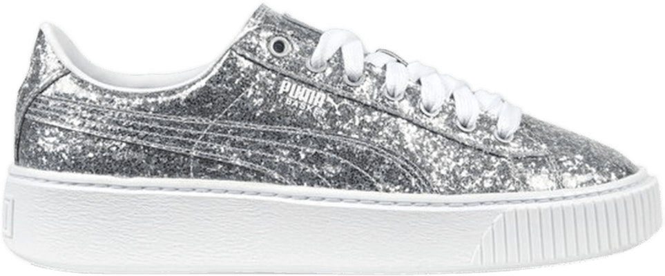 Puma platform glitter sales silver