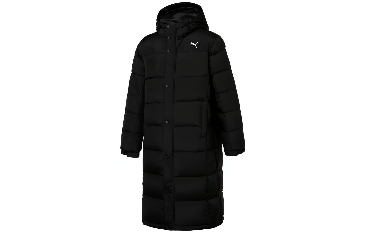 PUMA  Black Down Jacket with Logo Print and Hood 932708-01 圖 2