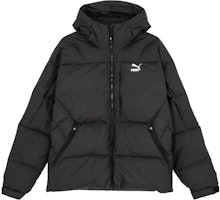 PUMA Black Hooded Long Sleeve Puffer Jacket 623496-01 PUMA Black Hooded Long Sleeve Puffer Jacket 623496-01