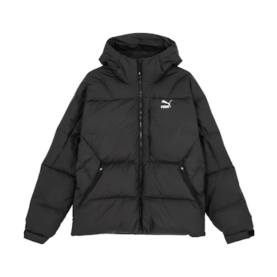 PUMA Black Hooded Long Sleeve Puffer Jacket 623496-01
