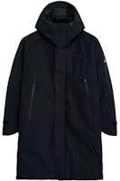 PUMA Black Logo Printed Mid-Length Hooded Jacket. 940160-01 PUMA Black Logo Printed Mid-Length Hooded Jacket. 940160-01