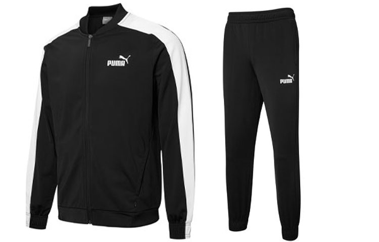 PUMA  Black Tracksuit with Side-Stripe Jacket and Sports Pants 847726-01