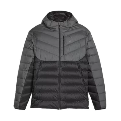 PUMA Black Zip-Up Hooded Long-Sleeve Down Jacket 524109-01