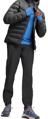 PUMA 黑色拉鍊連帽長袖羽絨外套 524109-01 Shop PUMA 黑色拉鍊連帽長袖羽絨外套 524109-01