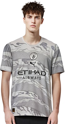 PUMA 龍紋圓領灰色休閒運動T恤 778516-20 Details for PUMA 龍紋圓領灰色休閒運動T恤 778516-20