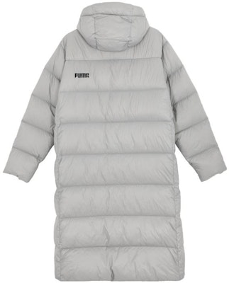 PUMA 灰色防風連帽長版羽絨外套 678345-14 Lookbook PUMA 灰色防風連帽長版羽絨外套 678345-14