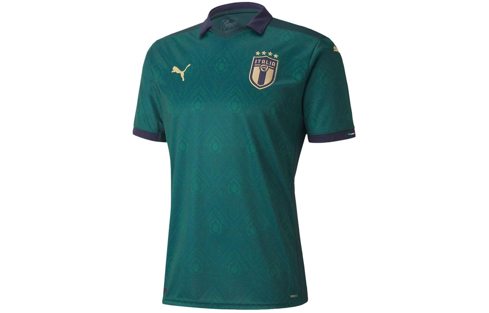 PUMA  Green Logo Graphic Print Slim Fit Short Sleeve T-Shirt. 756465-03