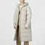 Details for PUMA Long Thickened Down Jacket with Logo and Marble Grey Hooded Design. 672435-68