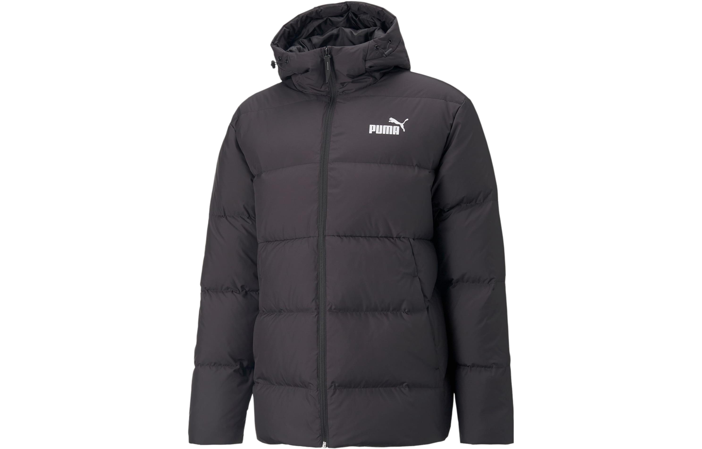 PUMA  Solid Color Hoodie Jacket Black Casual Outerwear. 849987-01