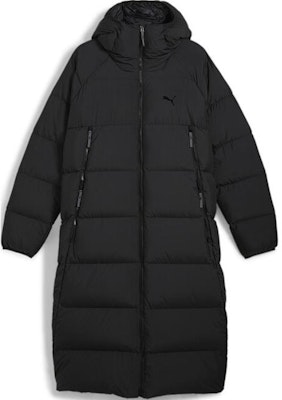 PUMA Sportstyle Solid Color Hooded Long Sleeve Down Jacket Black 684116-01 Order PUMA Sportstyle Solid Color Hooded Long Sleeve Down Jacket Black 684116-01