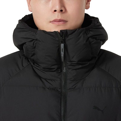 PUMA Sportstyle Solid Color Hooded Long Sleeve Down Jacket Black 684116-01 Sizing PUMA Sportstyle Solid Color Hooded Long Sleeve Down Jacket Black 684116-01