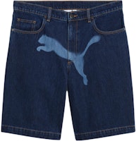 PUMA A$AP Rocky Denim Shorts Retro Loose Fit Unisex Blue Jeans. 631066-01 PUMA A$AP Rocky Denim Shorts Retro Loose Fit Unisex Blue Jeans. 631066-01