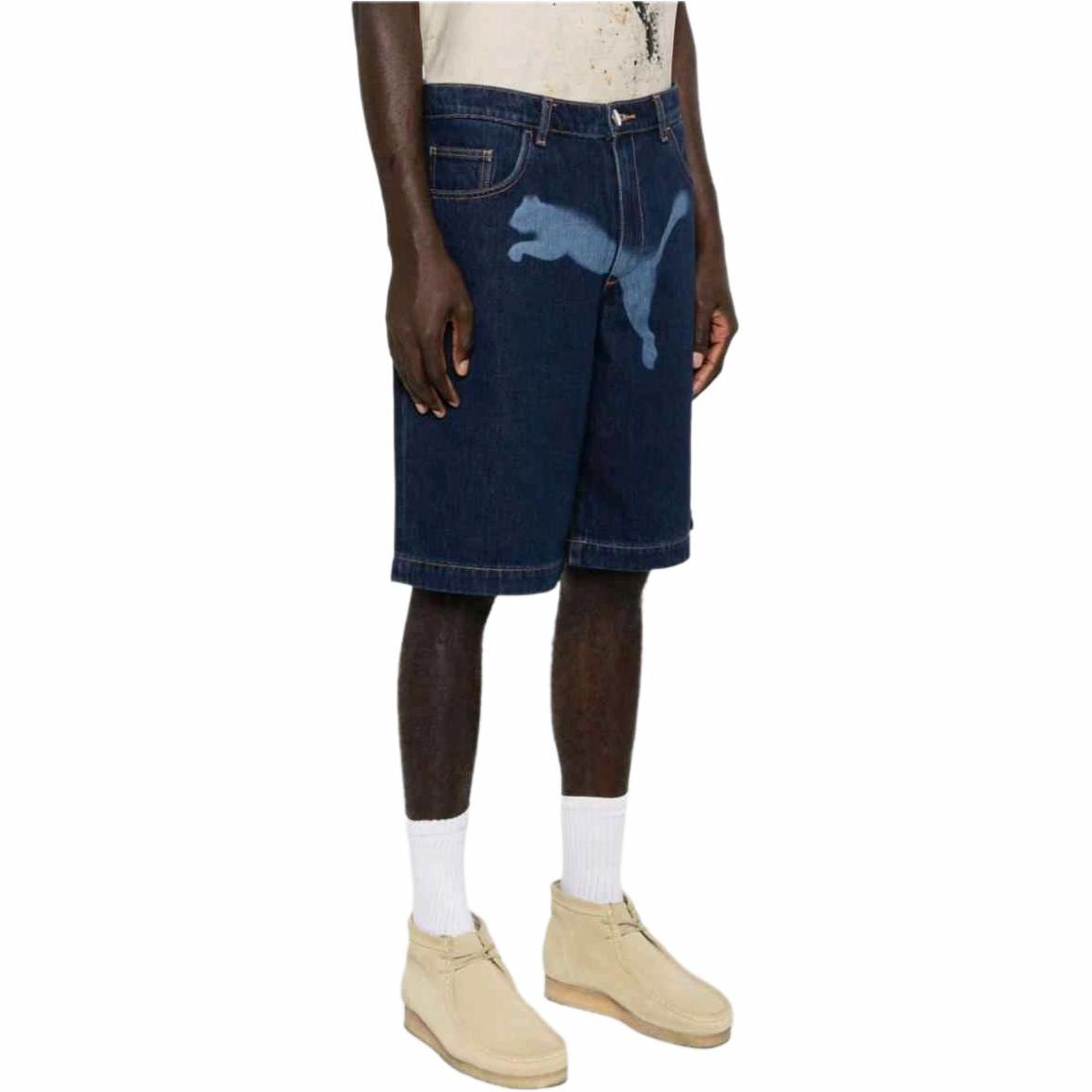 Purchase PUMA A$AP Rocky Seluar Pendek Denim Retro Unisex Potongan Longgar Biru. 631066-01