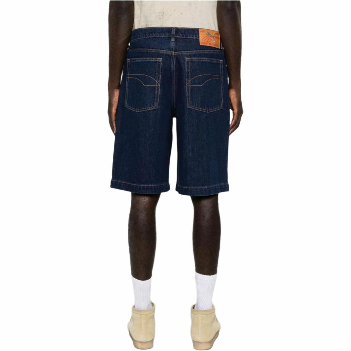 Details for PUMA A$AP Rocky Seluar Pendek Denim Retro Unisex Potongan Longgar Biru. 631066-01