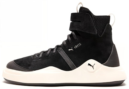 PUMA Abyss Solstice 魔術貼 休閒 高筒 板鞋 男女同款 黑白 Buy PUMA Abyss Solstice 魔術貼 休閒 高筒 板鞋 男女同款 黑白