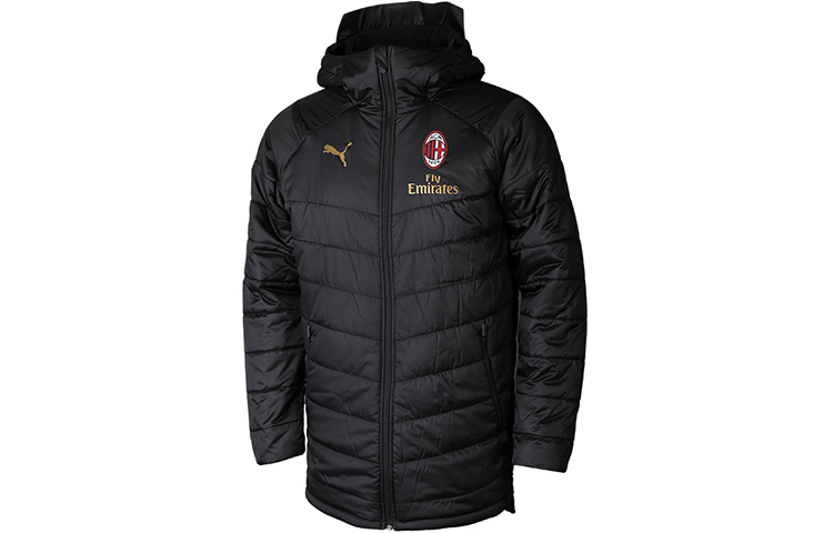 Puma AC Milan 19/20 Winter Jacket Black -  Mid-Length Coat 754452-01