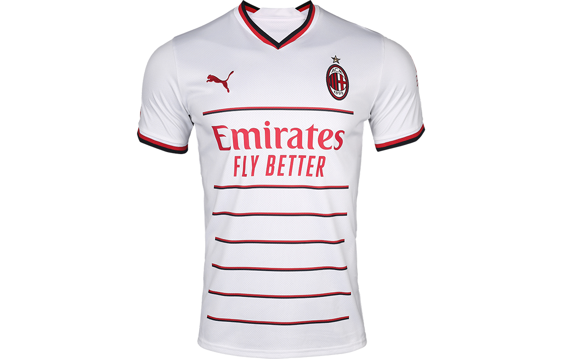 Puma AC Milan Away Fan Jersey 22/23 Short-Sleeve Soccer Shirt White 765834-02