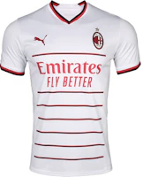 Puma AC Milan Away Fan Jersey 22/23 Short-Sleeve Soccer Shirt White 765834-02 Puma AC Milan Away Fan Jersey 22/23 Short-Sleeve Soccer Shirt White 765834-02