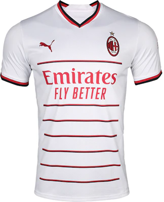 Puma AC Milan Away Fan Jersey 22/23 Short-Sleeve Soccer Shirt White 765834-02 Buy Puma AC Milan Away Fan Jersey 22/23 Short-Sleeve Soccer Shirt White 765834-02