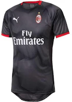 Puma AC Milan Black Orange Training Jersey Essentials Logo Print. 754866-01 Puma AC Milan Black Orange Training Jersey Essentials Logo Print. 754866-01