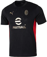 Puma AC Milan Black Short Sleeve Breathable Training Football Tee. 777496-04 Puma AC Milan Black Short Sleeve Breathable Training Football Tee. 777496-04