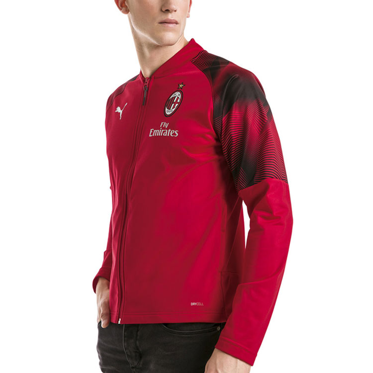 Details for Puma AC Milan 聯名紅色足球訓練長袖外套 754864-02