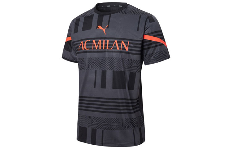 Puma AC Milan Retro Football Crewneck T-Shirt Black 765053-04