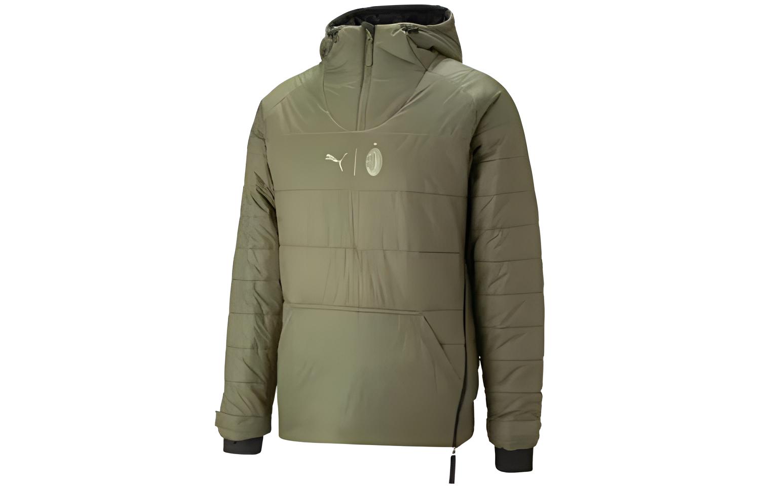 Puma AC Milan Reversible Logo Hoodie Jacket Black Casual Wear 771331-01