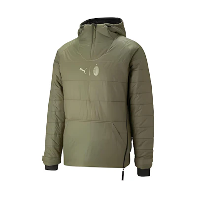 Puma AC Milan Reversible Logo Hoodie Jacket Black Casual Wear 771331-01