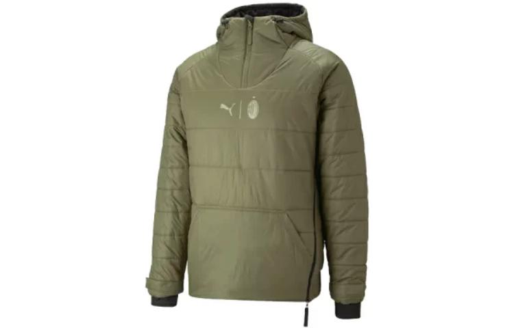 Lookbook Puma AC米蘭雙面Logo連帽外套 黑色休閒穿搭 771331-01